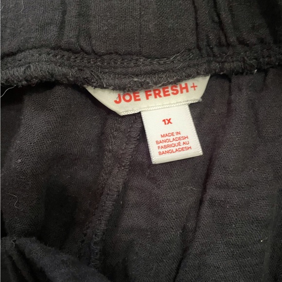 Joe Fresh good preloved black high rise cotton pants 1X - Picture 4 of 5
